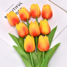 10Pcs Tulip Flowers Artificial Tulip Bouquet PE Foam Fake Flower for Wedding Ceremony Decor Home Garden Bouquet Decoration