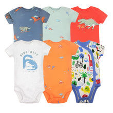 2024 Unisex 6PCS Baby Boys Girls Bodysuit 100% Cotton Newborn Body Bebe Jumpsuit Cartoon Print Baby Clothing Ropa 6-24M