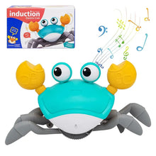 Interactive Crab Toy for Baby Crawling Crab Techno Escape Electronic Toys with Music Toddler Gift