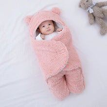 Baby Sleeping Bag Ultra-Soft Fluffy Fleece Newborn Cocoon Blanket Infant Boys Girls Clothes Sleeping Nursery Wrap Swaddle 3 6 M