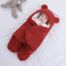 Baby Sleeping Bag Ultra-Soft Fluffy Fleece Newborn Cocoon Blanket Infant Boys Girls Clothes Sleeping Nursery Wrap Swaddle 3 6 M