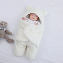 Baby Sleeping Bag Ultra-Soft Fluffy Fleece Newborn Cocoon Blanket Infant Boys Girls Clothes Sleeping Nursery Wrap Swaddle 3 6 M