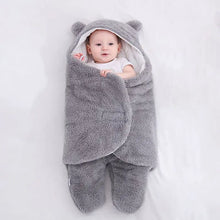 Baby Sleeping Bag Ultra-Soft Fluffy Fleece Newborn Cocoon Blanket Infant Boys Girls Clothes Sleeping Nursery Wrap Swaddle 3 6 M