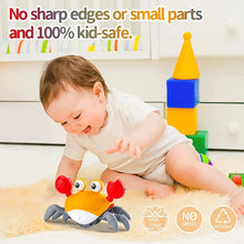 Interactive Crab Toy for Baby Crawling Crab Techno Escape Electronic Toys with Music Toddler Gift