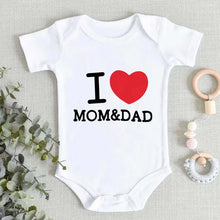 I LOVE MOM & DAD Baby Boy Girls Clothes High Quality Comfy Soft Newborn Baby Stuff Cotton Summer Infant Bodysuits & One-Pieces